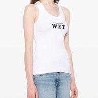 Stella McCartney  Slippery When Wet Tank Top  - White