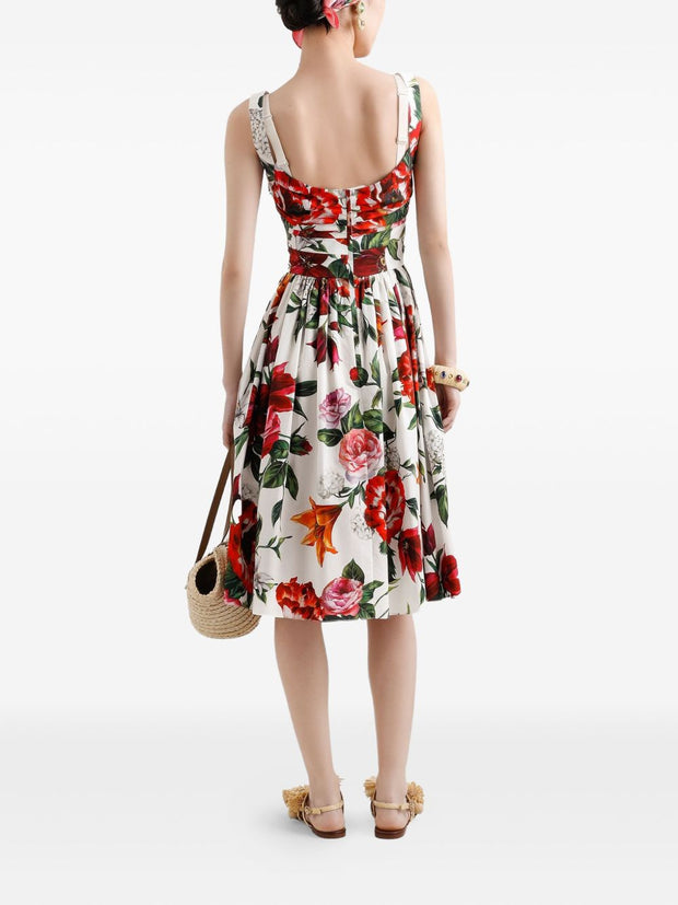 Dolce & Gabbana Floral-print Midi Dress