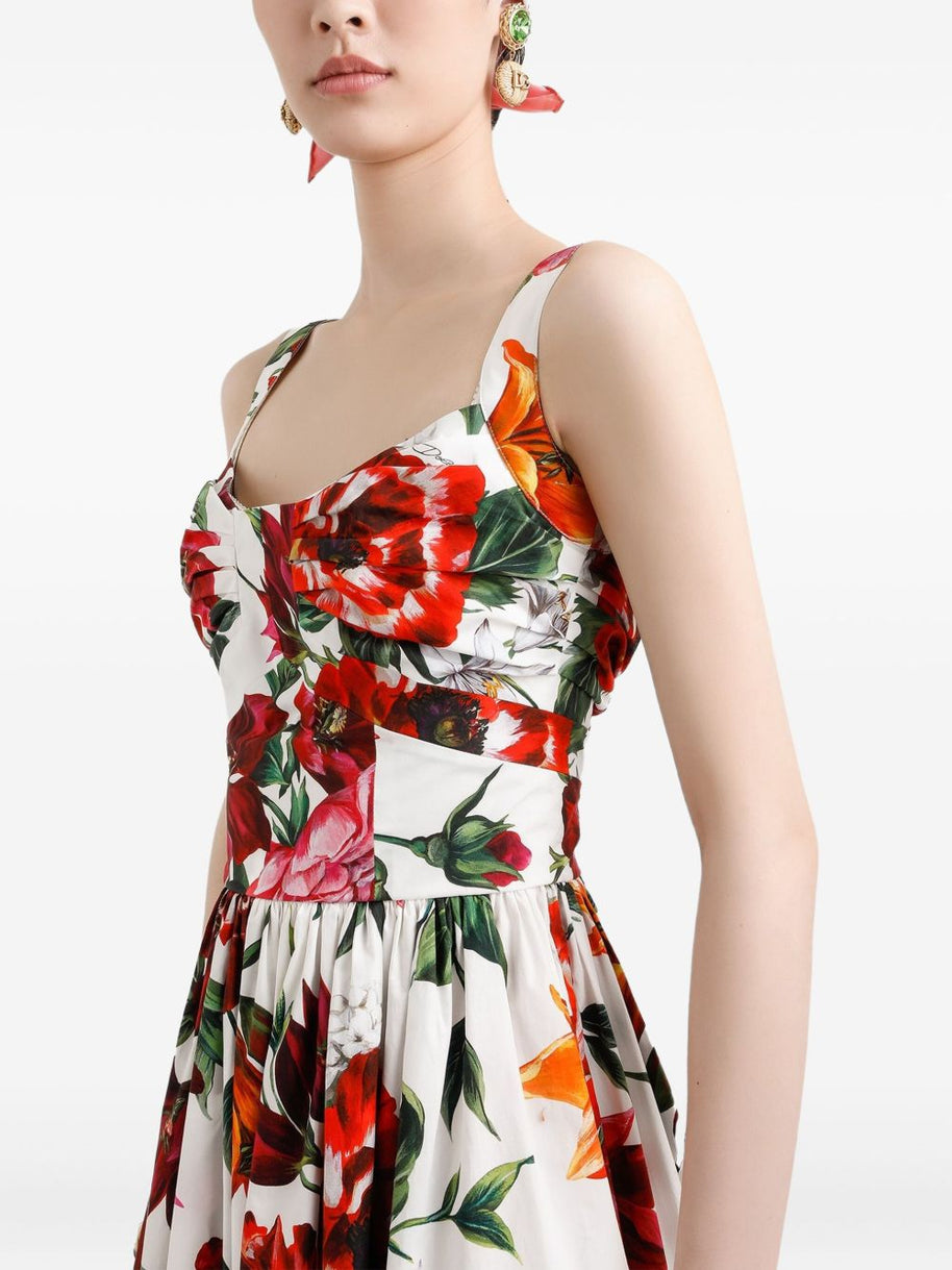 Dolce & Gabbana Floral-print Midi Dress