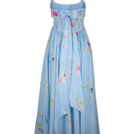 Zimmermann Lucky Printed Cotton Maxi Dress - Clear Blue