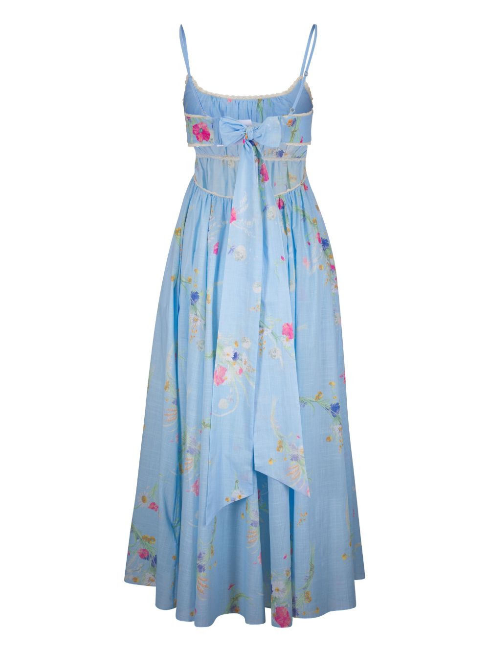 Zimmermann Lucky Printed Cotton Maxi Dress - Clear Blue