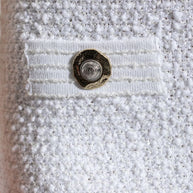 Balmain Tweed Mini Skirt - White