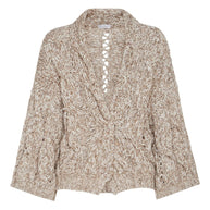 Brunello Cucinelli Wool And Cashmere Cardigan - Beige