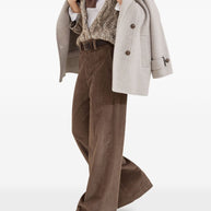 Brunello Cucinelli Wool And Cashmere Cardigan - Beige