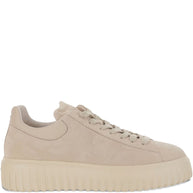 HOGAN PRE H-Stripes Leather Sneakers - Beige