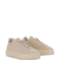 HOGAN PRE H-Stripes Leather Sneakers - Beige