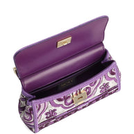 Dolce & Gabbana Majolica Print Sicily Small Leather Handbag