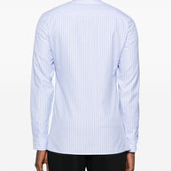 Valentino Striped Cotton Shirt - Clear Blue