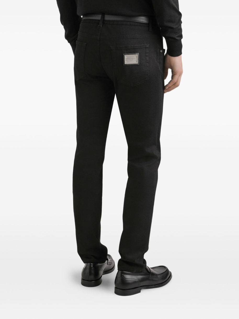 Dolce & Gabbana Denim Cotton Jeans - Black