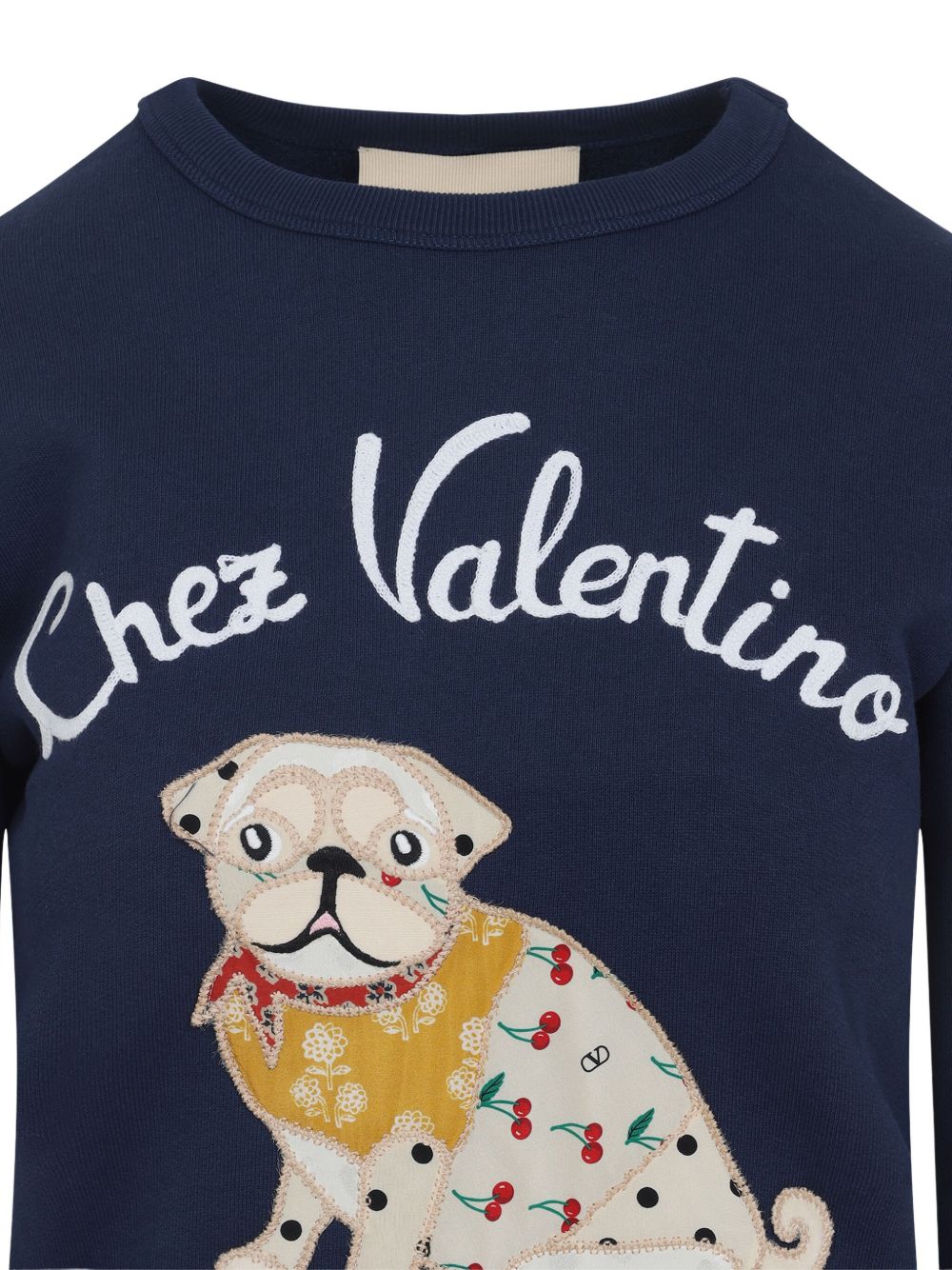 Valentino Chez Valentino Cotton Sweatshirt - Blue