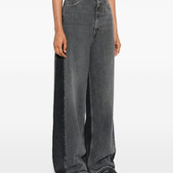 Stella McCartney Cotton Blend Wide-leg Jeans Black
