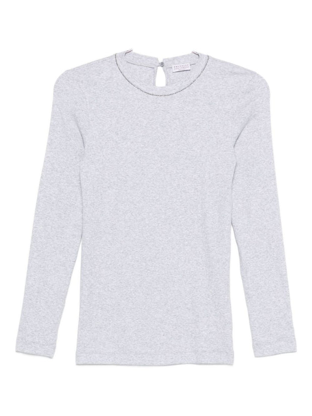 Brunello Cucinelli Cotton Crewneck Sweater - Grey