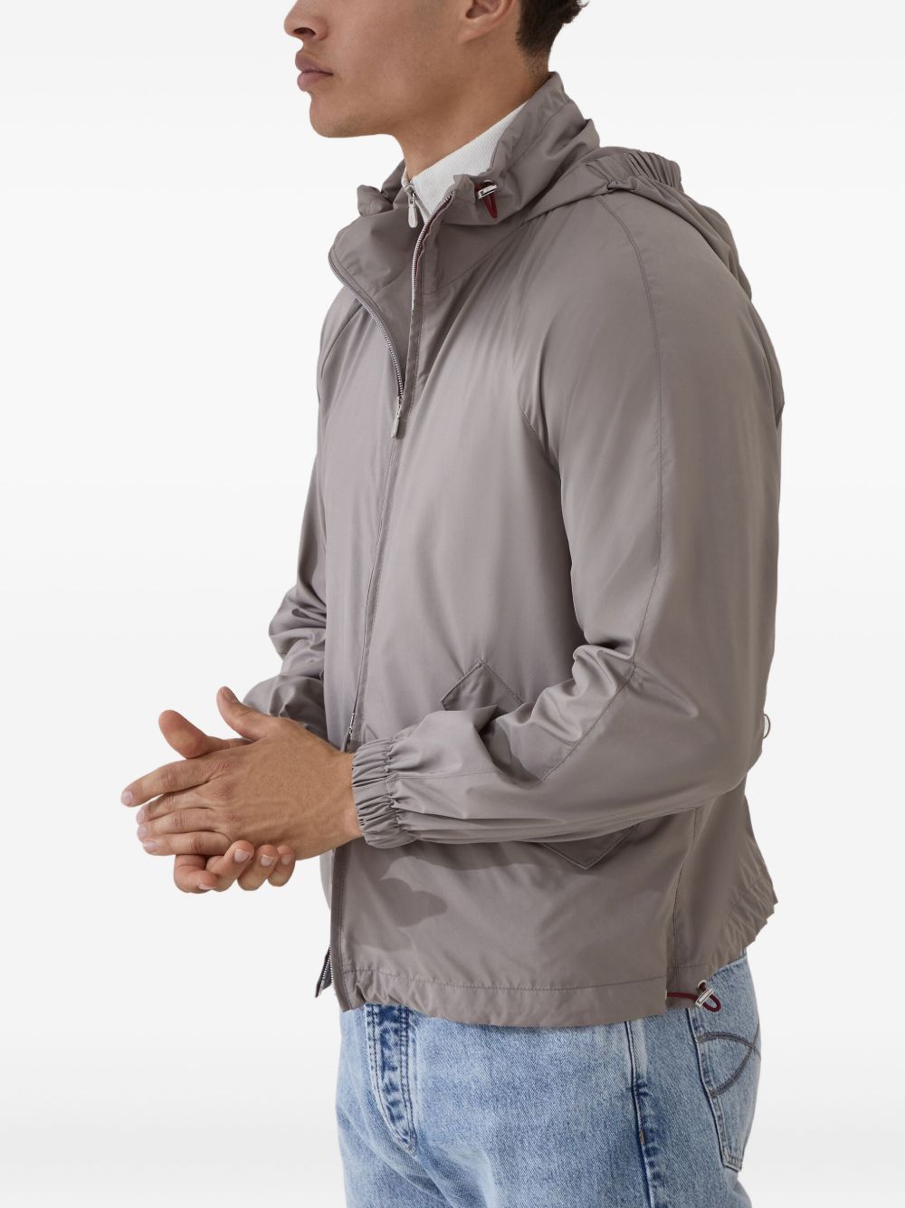 Brunello Cucinelli Water Resistant Blouson Jacket - Dove Grey