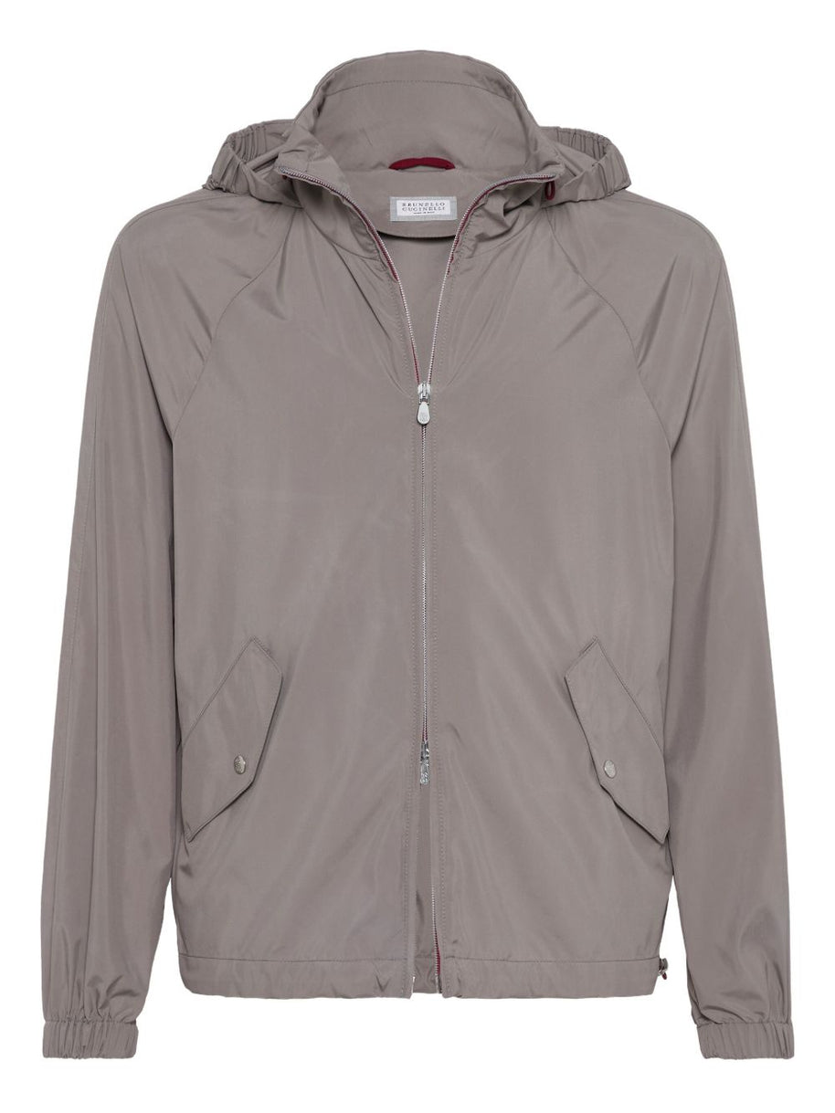 Brunello Cucinelli Water Resistant Blouson Jacket - Dove Grey