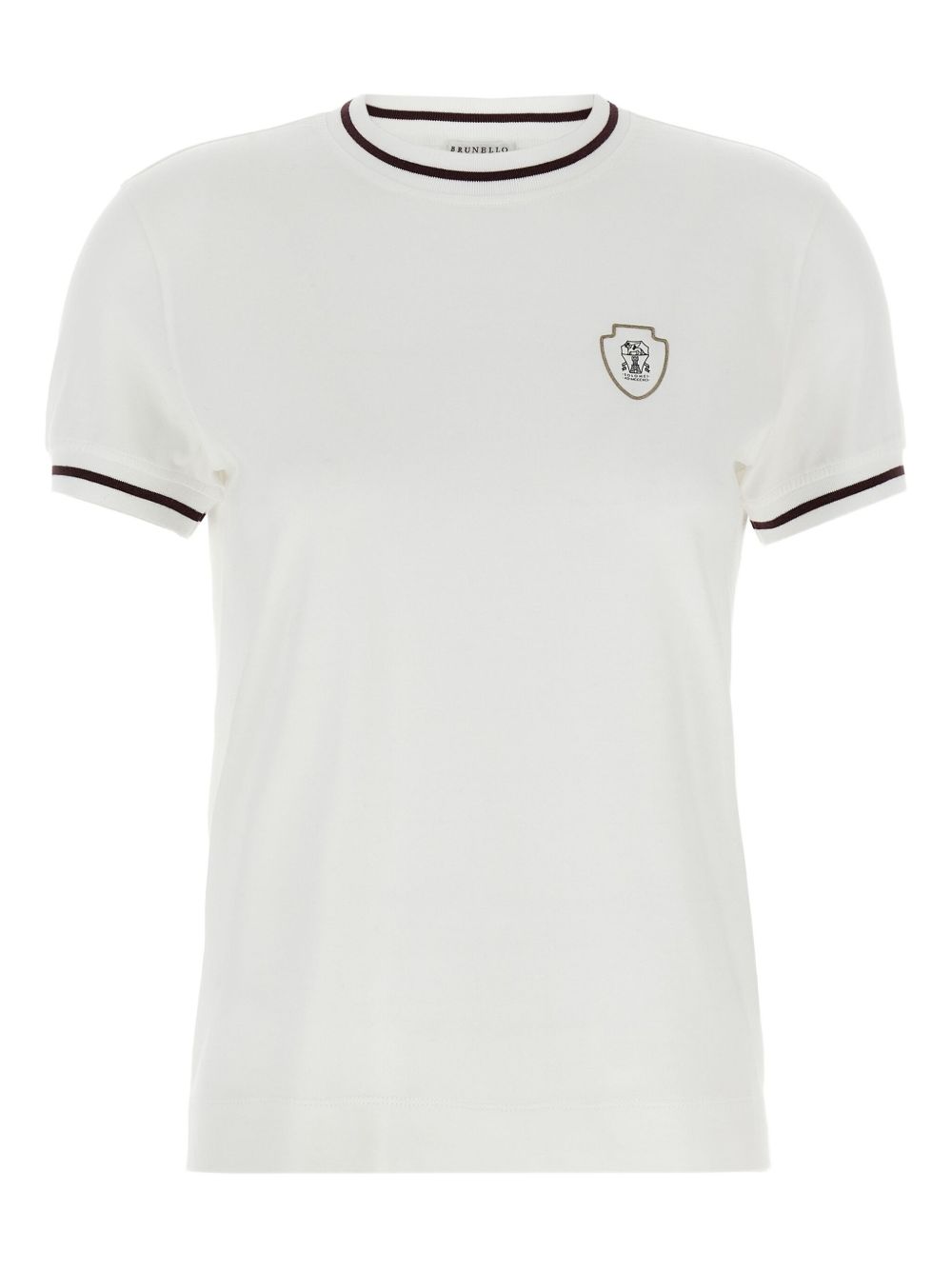 Brunello Cucinelli Logo Cotton T-shirt - White