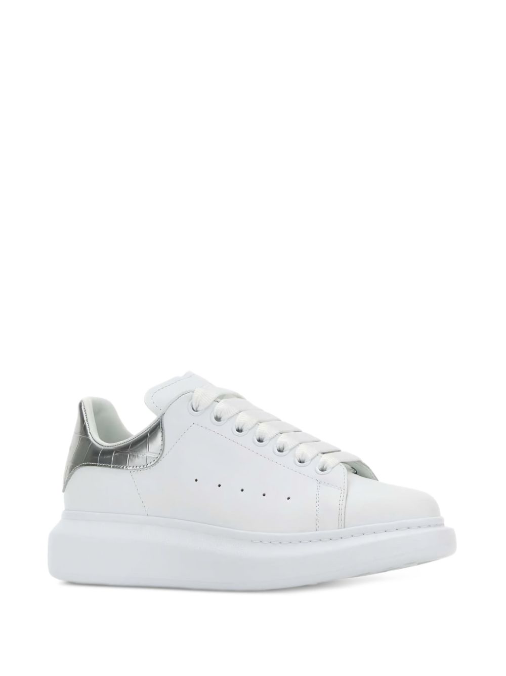 Alexander McQueen Oversized Sneakers Silver