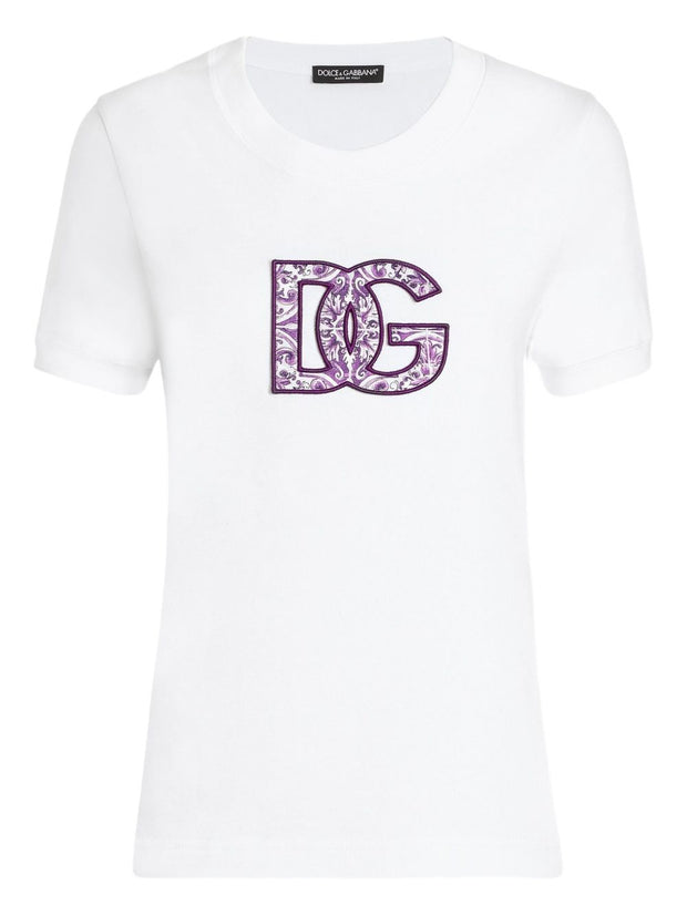 Dolce & Gabbana Dg Logo Cotton T-shirt - White
