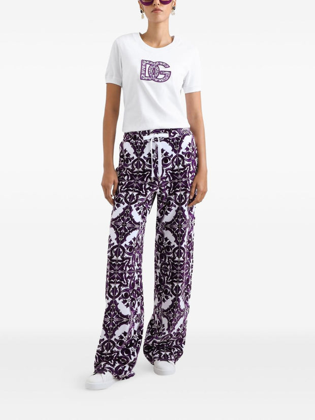 Dolce & Gabbana Dg Logo Cotton T-shirt - White
