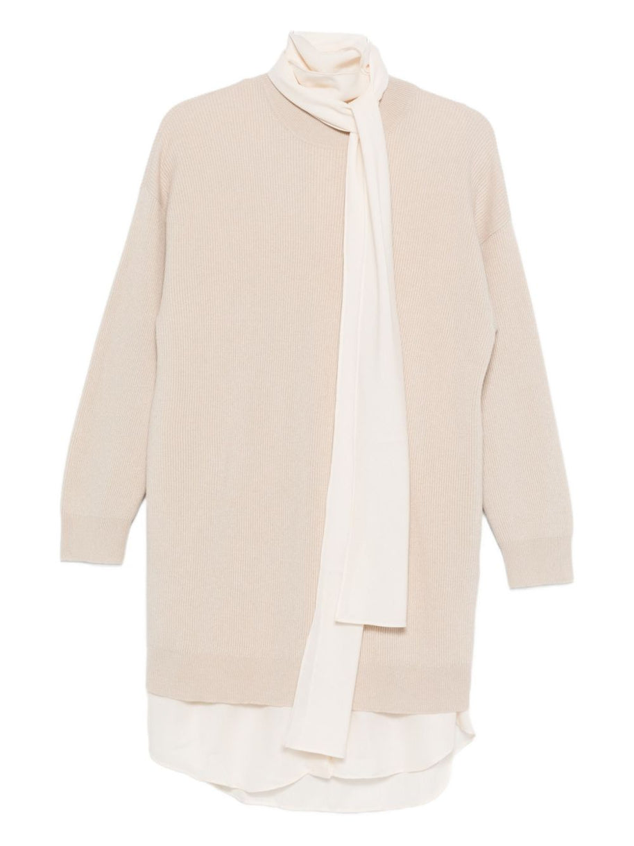 Brunello Cucinelli Cashmere Short Dress - Beige