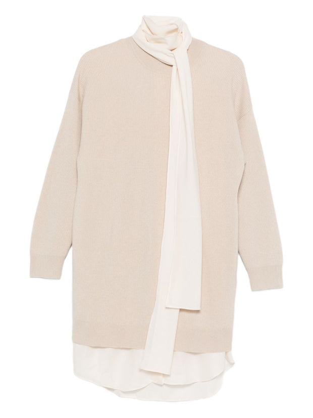 Brunello Cucinelli Cashmere Short Dress - Beige