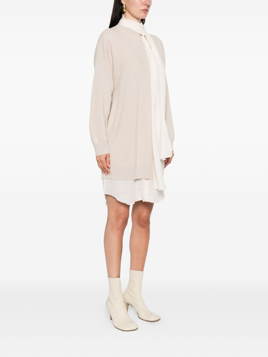Brunello Cucinelli Cashmere Short Dress - Beige