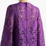 Dolce & Gabbana Lace Mini Dress - Purple