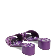 Dolce & Gabbana Maiolica Print Sandals Purple