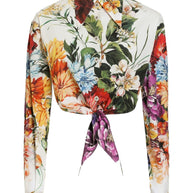 Dolce & Gabbana Floral Print Poplin Shirt