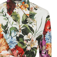 Dolce & Gabbana Floral Print Poplin Shirt