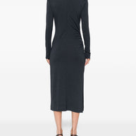 Brunello Cucinelli Wool Blend Midi Dress - Blue