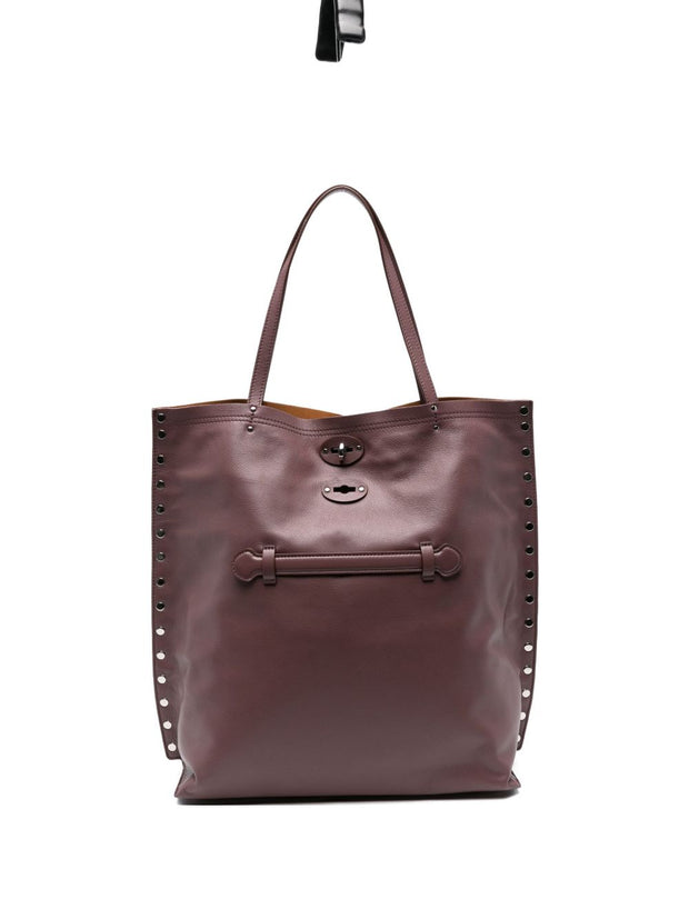 Zanellato A'Spasso Saeta Medium Leather Tote Bag - Red