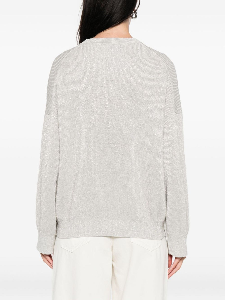 Brunello Cucinelli Cotton Crewneck Sweater - Grey