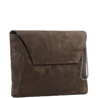 Brunello Cucinelli Suede Envelope Clutch Bag