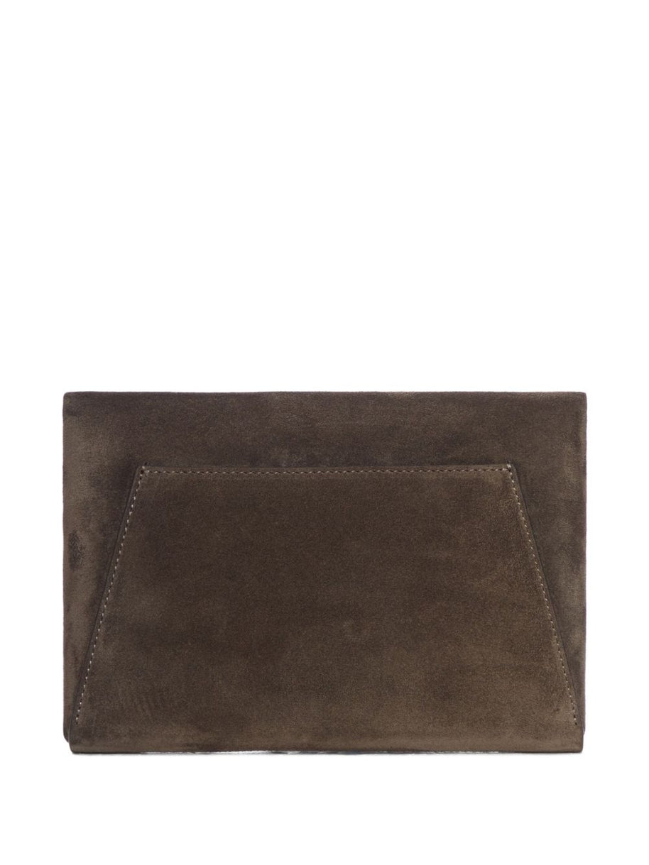 Brunello Cucinelli Suede Envelope Clutch Bag