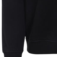Stone Island Logo Cotton Crewneck Sweatshirt - Black