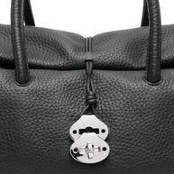 Zanellato Dotta Centauro XL Leather Handbag - Black