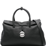 Zanellato Dotta Centauro XL Leather Handbag - Black