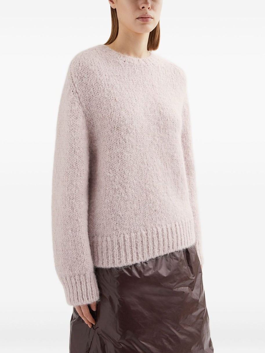 JIL SANDER PLUS Wool Crewneck Sweater - Pink