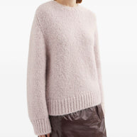 JIL SANDER PLUS Wool Crewneck Sweater - Pink