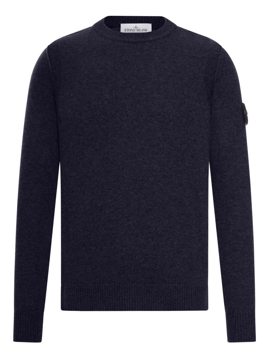 Stone Island Wool Crewneck Sweater - Blue