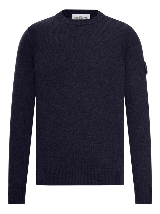 Stone Island Wool Crewneck Sweater - Blue