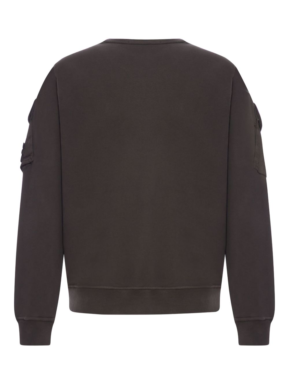 Stone Island Logo Cotton Crewneck Sweatshirt - Grey