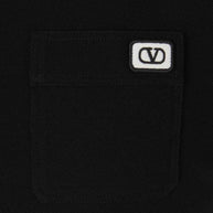 Valentino VLogo Signature Cotton Polo Shirt - Black