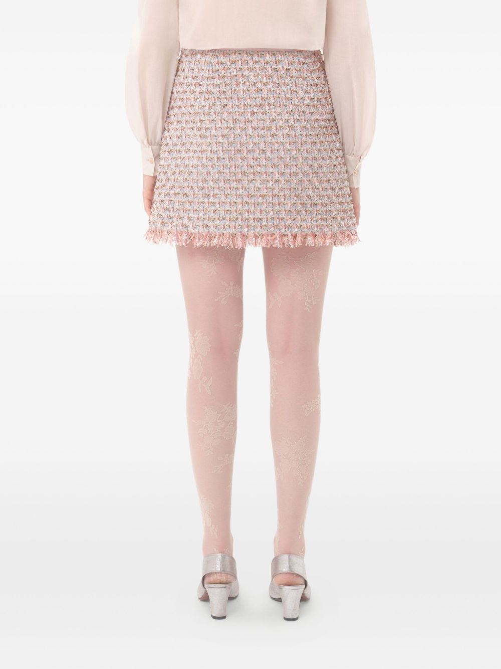 Valentino Ribbon Tweed Skirt