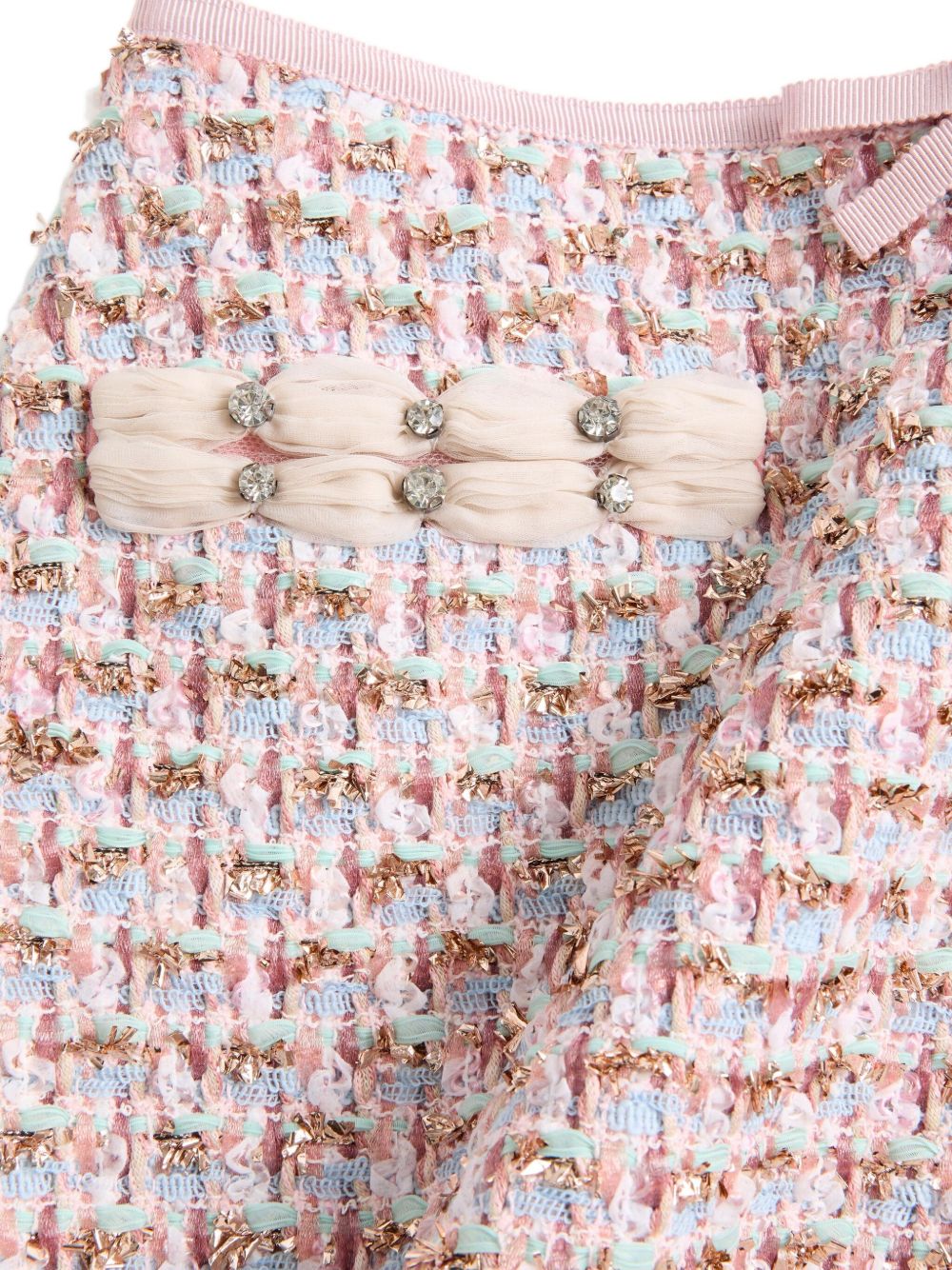 Valentino Ribbon Tweed Skirt