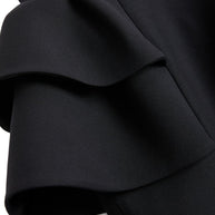 Valentino Wool And Silk Midi Skirt - Black