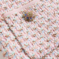 Valentino Tweed Short Dress - MultiColour