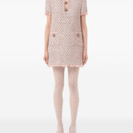 Valentino Tweed Short Dress - MultiColour