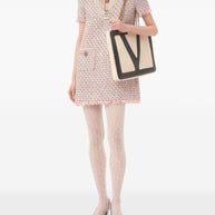 Valentino Tweed Short Dress - MultiColour