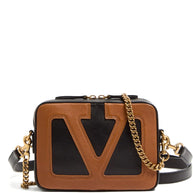 Valentino Garavani Viva Superstar Leather Camera Bag - Black